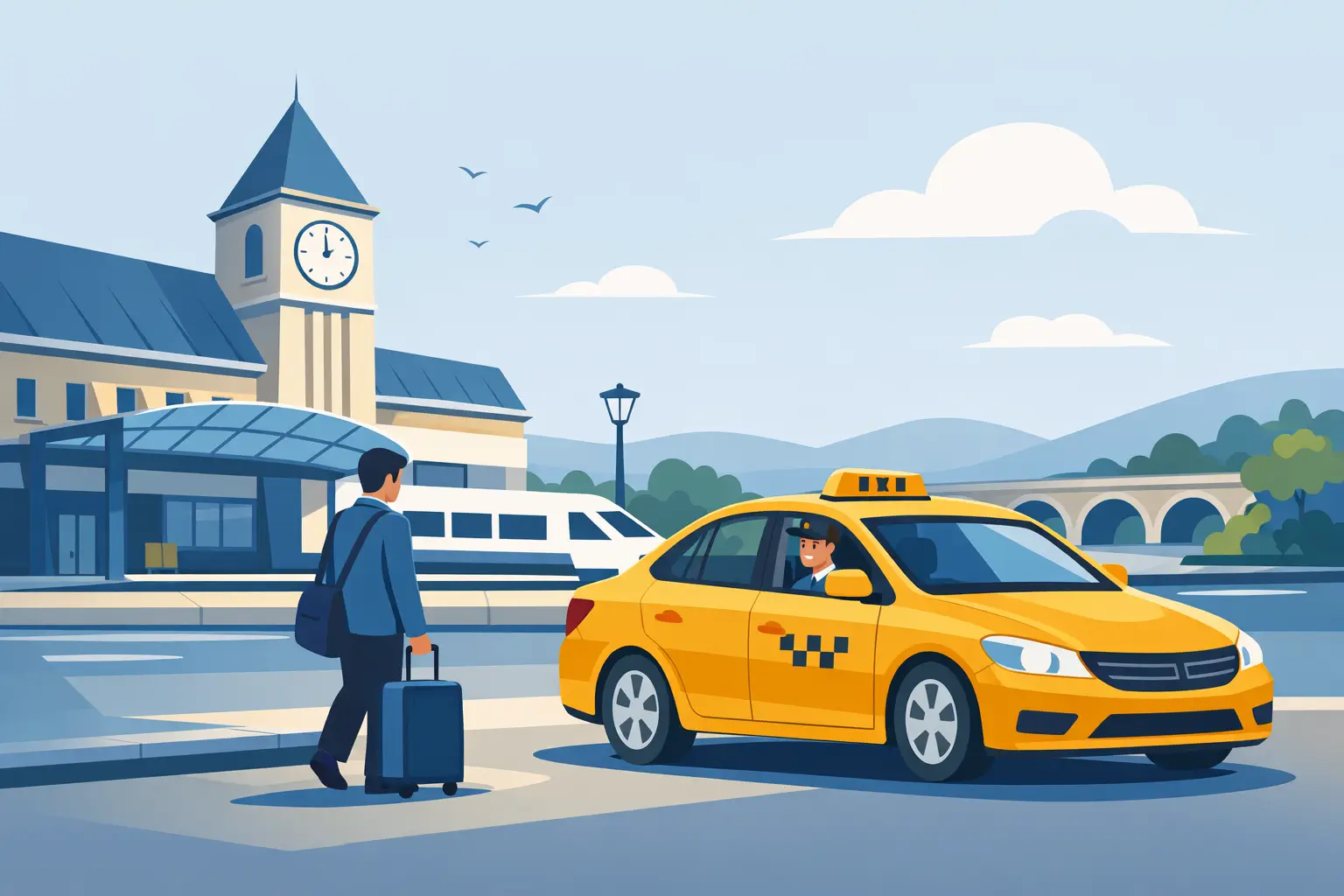 Taxi gare Souillac - trajet simple et fiable