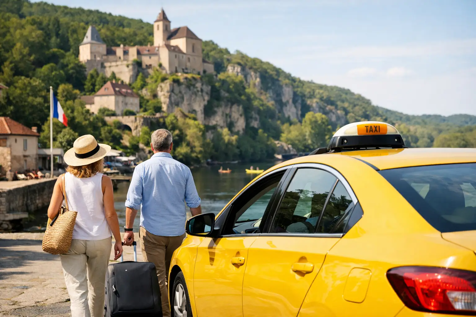 Taxi jour férié sans imprévu dans le Lot