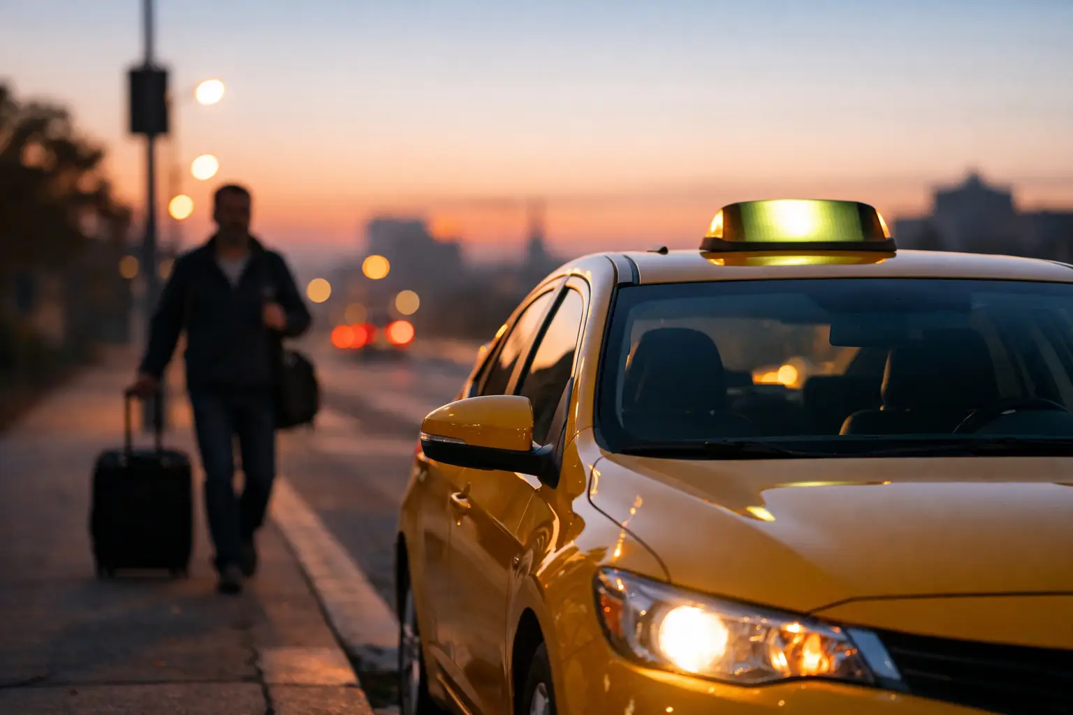 Taxi disponible tôt le matin : partez serein