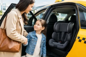 Comment demander un siège bébé en taxi ?