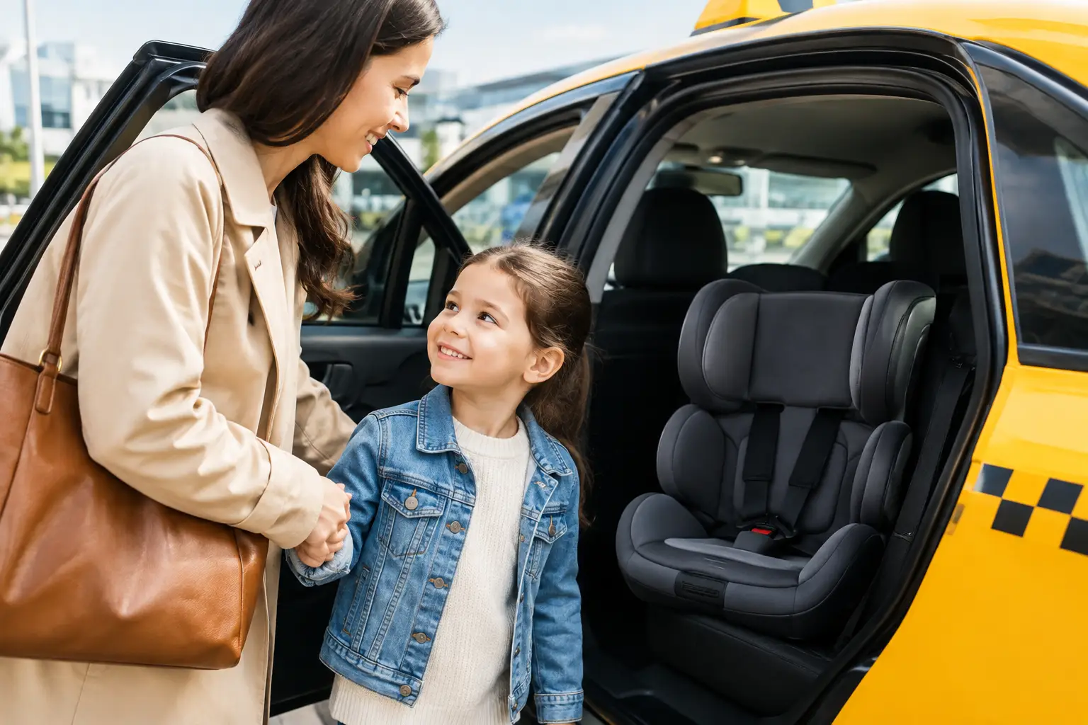 Comment demander un siège bébé en taxi ?