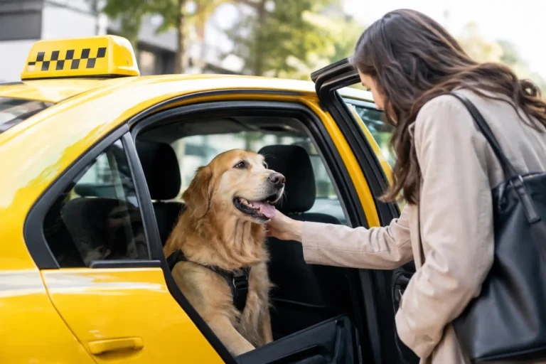 Peut-on voyager avec un animal en taxi ?